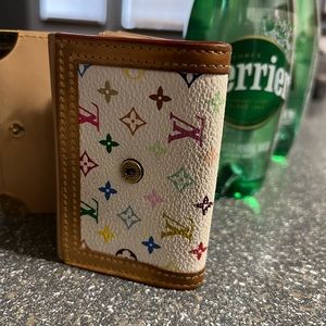 Louis Vuitton wallet murakami multicolor coin purse size os